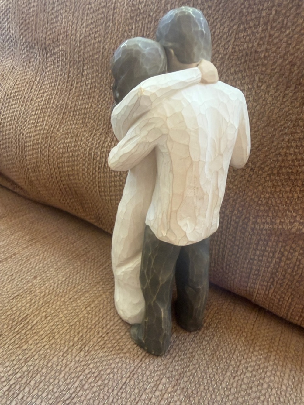 Willow Neutral-Tone Embrace Couple Sculpture - Picture 3 of 4